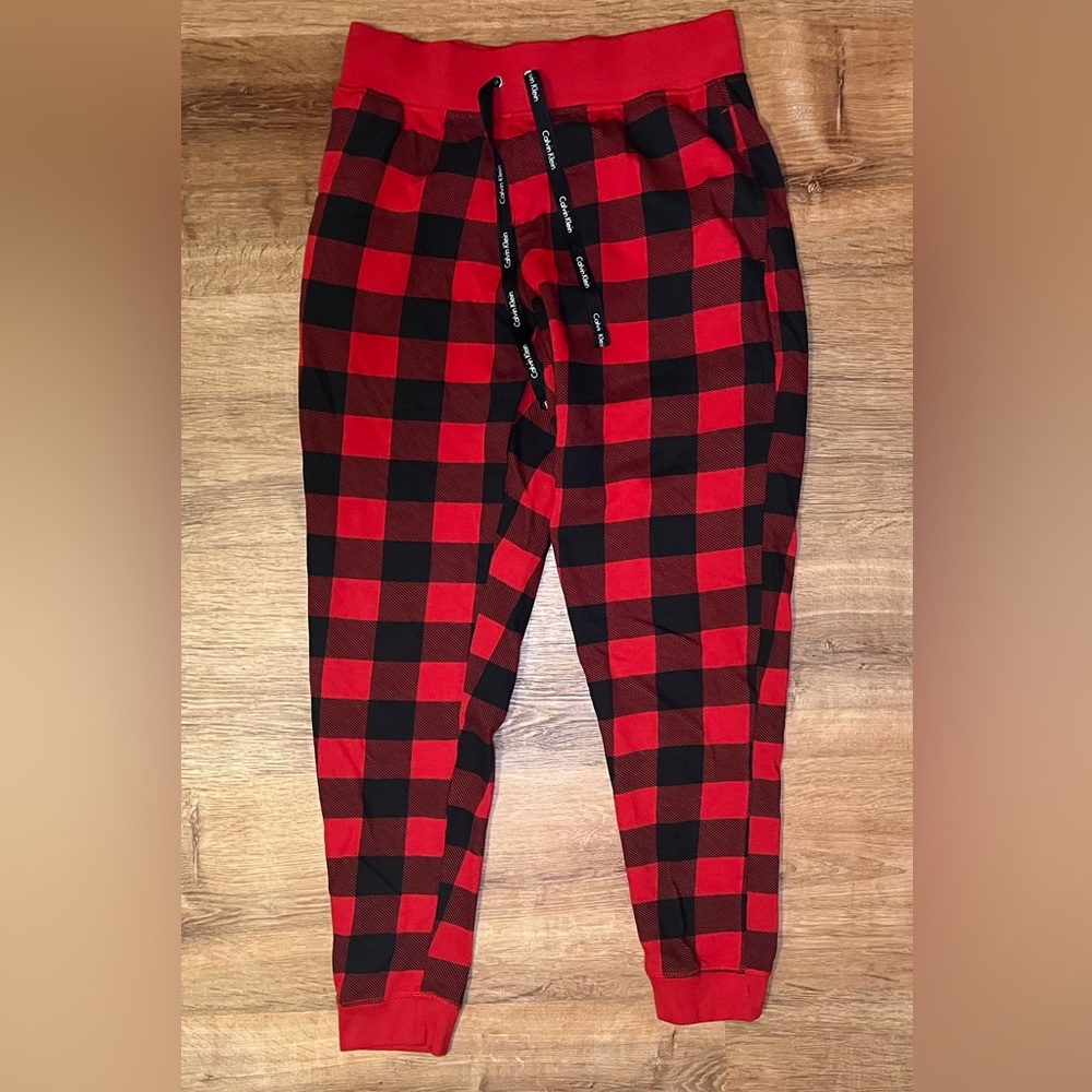 Calvin Klein Buffalo Plaid Pajama Lounge Bottoms
